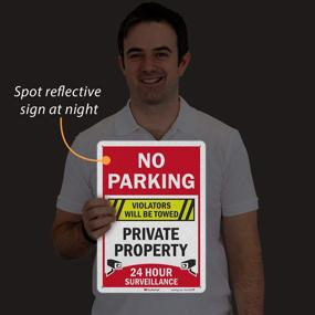 img 2 attached to SmartSign Parking Surveillance Violators Reflective