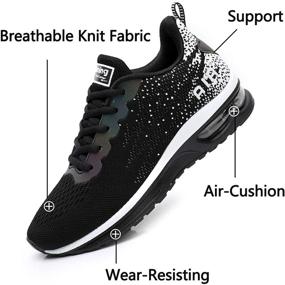 img 1 attached to 👟 RUMPRA Women Sneakers: Lightweight Air Cushion Gym Fashion Shoes for Breathable Walking, Running, and Athletic Sport