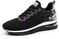 👟 rumpra women sneakers: lightweight air cushion gym fashion shoes for breathable walking, running, and athletic sport logo