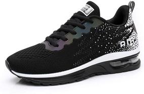 img 4 attached to 👟 RUMPRA Women Sneakers: Lightweight Air Cushion Gym Fashion Shoes for Breathable Walking, Running, and Athletic Sport