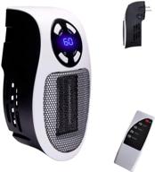 🔌 500w smart space electric small heater - wall outlet heater with adjustable thermostat, timer, and led display for fast heating, low noise, and safe use - as seen on tv logo