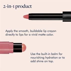img 3 attached to treStiQue Matte Lip Crayon: Dual Lipstick and Lip Gloss Balm Set - 2-in-1 Lip Liner Kit