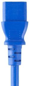 img 1 attached to Monoprice Power Cable - 1ft - Blue, 18AWG 3 Conductor PC Power Connector Socket 10A (NEMA 5-15P to IEC 60320 C13) - Reliable and Efficient Power Solution