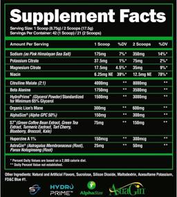 img 3 attached to 💪 Alpha Lion Pump: Stimulant Free Preworkout, Promotes Balloon-Like Muscle Fullness Even After Workout (42 Servings, Blue Steel)