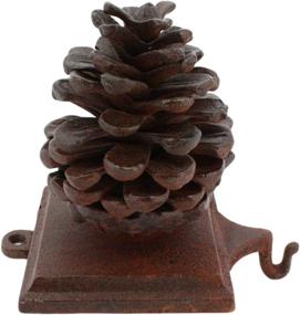 img 2 attached to HomArt Pinecone Stocking Holder - Rustic Cast Iron
