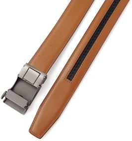 img 1 attached to Ratchet Leather Fit 35Cm Wide 003 LIGHT BROWN 125 Men's Accessories