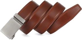 img 2 attached to Ratchet Leather Fit 35Cm Wide 003 LIGHT BROWN 125 Men's Accessories