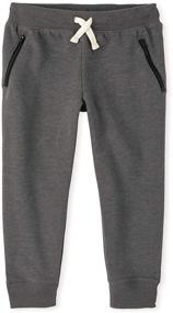 img 1 attached to 👖 Stylish & Durable Boys Jogger Redwood Pants by Children's Place