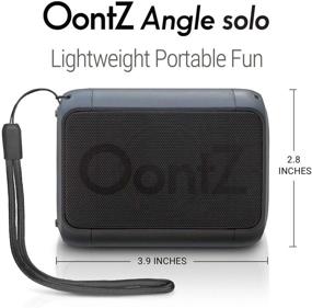 img 2 attached to 🔊 OontZ Angle Solo - Портативная колонка Bluetooth, компактная, мощный звук и бас, расширенная беспроводная диапазон до 100 футов, IPX5, идеальная для путешествий, колонки Bluetooth от Cambridge Sound Works (черный)