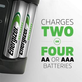 img 3 attached to Energizer Recharge Pro - AA and AAA Battery Charger with 4 AA NiMH Rechargeable Batteries - Auto-Safety Feature - Over-Charge Protection