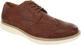 img 3 attached to 👞 Nautica Oxford Fashion Wingdeck 2 Tan Men's Shoes - Size 8, Fashion Sneakers