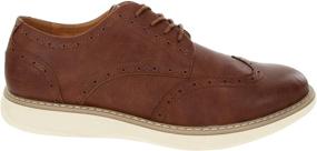 img 2 attached to 👞 Nautica Oxford Fashion Wingdeck 2 Tan Men's Shoes - Size 8, Fashion Sneakers