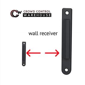 img 2 attached to CCW Fixed Wall Mount Retractable Belt Barrier 11 Foot With Steel Case WMB-120 (11 Foot Occupational Health & Safety Products
