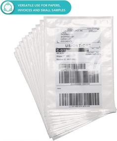 img 1 attached to 📦 100-Pack of Metronic 7.5x5.5 Clear Self-Adhesive Packing List Envelopes, Ideal for Invoice, Shipping Label, and Mailing Bags