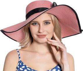 img 3 attached to 👒 Muryobao Women's Sun Straw Hat: Wide Brim UV UPF 50 Summer Cap for Stylish Protection