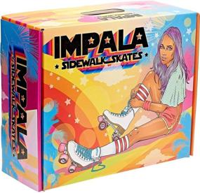 img 1 attached to Impala Sidewalk Skates 🛼 Quad Rollerskates, White, Size US 7
