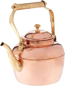 img 3 attached to Copper and Brass Old Dutch Teakettle, 2.5 Quart