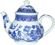 churchill blue willow teapot 40 ounce: classic elegance for tea lovers логотип