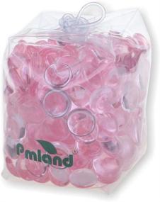 img 4 attached to 🎀 PMLAND Acrylic Flat Marbles 0.75 inch in Diameter - Vase Fillers, Table Scatter, Wedding Decor, Aquarium Ornaments, Crafts - Approx. 175 PCs, Pink Colored