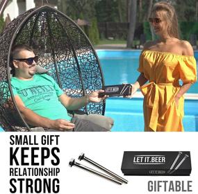 img 2 attached to 🍻 Set of 2 Stainless Steel Beer Chiller Sticks for Bottles - Cooling Chillers for Men and Women - Perfect Gift for New Year, Christmas, Birthdays - Cool and Inexpensive Chillsner for Beer Lovers