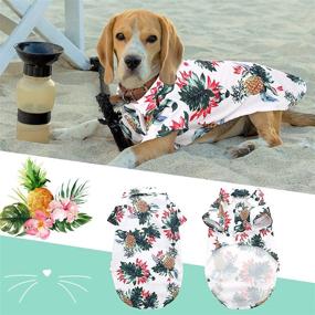 img 1 attached to 🌺 Dasior Pet Summer T-Shirt: Colorful Hawaiian Breeze - Custom Beachwear Apparel Shirts for Dogs