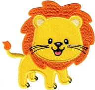 🦁 lovable lion patch: fun iron on/sew on appliques for kids by patchmommy logo