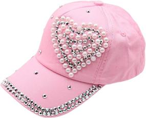 img 4 attached to Funky Star Shaped Bling Baseball Hiking Cap for Kids - Funbase Outdoor Sports Gear