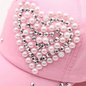 img 1 attached to Funky Star Shaped Bling Baseball Hiking Cap for Kids - Funbase Outdoor Sports Gear