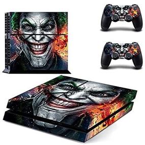 img 4 attached to Joker Vinyl Decal Cover for PS4: Skin for Sony PlayStation 4 with Two Controllers