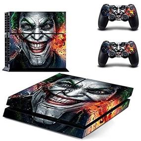 img 1 attached to Joker Vinyl Decal Cover for PS4: Skin for Sony PlayStation 4 with Two Controllers