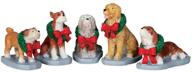 🐶 lemax village collection christmas pooch: set of 5 adorable decorative figurines (item #32138) logo