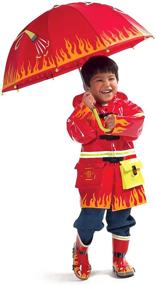 img 1 attached to 🚒 Kidorable Kids Fireman Umbrella - Fun, Functional, and the Perfect Size for Little Heroes