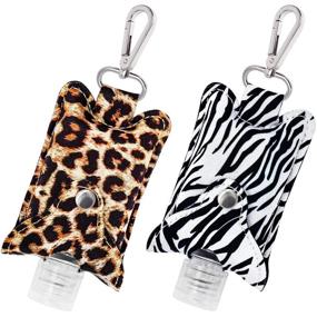 img 4 attached to Hzran Refillable Containers Sanitizer 2Pack Leopard