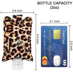 img 2 attached to Hzran Refillable Containers Sanitizer 2Pack Leopard