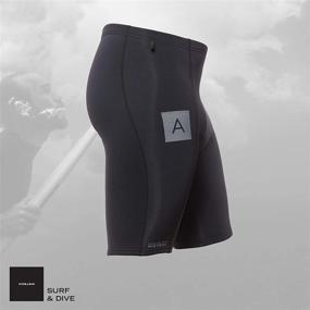 img 2 attached to 🩳 Premium Neoprene Base Layer Shorts - Ultimate Performance for Wetsuits and Swimming | 1MM Insulation, Ultra Flexibility, Rash Protection | Ideal for Multi Season Use