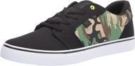 👞 dc men's anvil skate black athletic shoes: ideal men's skateboarding footwear логотип