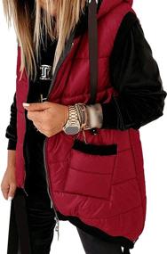 img 3 attached to GeGekoko Outwear Lightweight Quilted Sleeveless Women's Clothing for Coats, Jackets & Vests