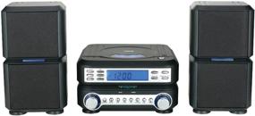 img 1 attached to NAXA NS-438 Digital CD Micro System: Enhanced AM/FM Stereo Radio + Black Elegance