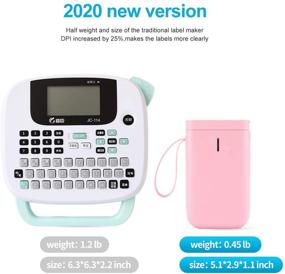 img 3 attached to NiiMbot 2021 D11 Label Maker: Easy-to-Use Wireless Portable Printer for Office & Home Organization - Includes Tape, Multiple Templates, USB Rechargeable - Pink