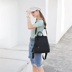 img 3 attached to 🎒 OPAGE Backpack Purse for Women: Stylish Travel Bag and Multipurpose Designer Handbag for Ladies, with Satchel Design, PU Leather Shoulder Bags