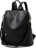 🎒 opage backpack purse for women: stylish travel bag and multipurpose designer handbag for ladies, with satchel design, pu leather shoulder bags logo