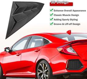 img 1 attached to Goupgo Louvers Windshield Compatible 2016 2020