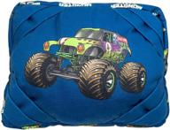 📱 official monster jam grave digger ipad tablet pillow - soft holder rest support pillow for ultimate comfort logo