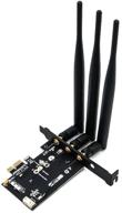 улучшите свое соединение с помощью адаптерной карты superplus pcie wifi card to pci-e x1 - идеально подходит для пк/hackintosh (без карты wifi bcm943224pciebt2/bcm94360cs2/bcm943602cs) логотип