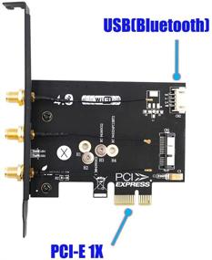 img 2 attached to Улучшите свое соединение с помощью адаптерной карты SUPERPLUS Pcie WiFi Card to PCI-E x1 - идеально подходит для ПК/Hackintosh (без карты WiFi BCM943224PCIEBT2/bcm94360CS2/BCM943602CS)