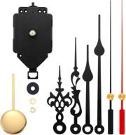 diy quartz pendulum clock movement repair kit with 2 pairs of hands and pendulum - replacement parts for clock repair логотип