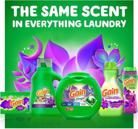 img 1 attached to 🌙 Outstanding Cleaning Power: Gain Liquid Laundry Detergent, Moonlight Breeze, 75 Fl Oz, Pack of 2