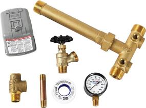 img 3 attached to 🔧 Plumb eeze Pressure Tank Installation Kit: 1" Brass Union Tank Tee for Tanks up to 16" Diameter