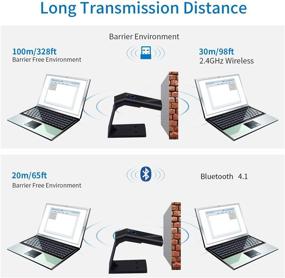 img 2 attached to Wireless Bluetooth Barcode Scanner: Portable 2D Reader