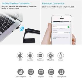 img 1 attached to Wireless Bluetooth Barcode Scanner: Portable 2D Reader